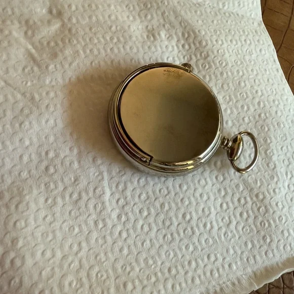 Silver and Blue Pocket Watch - Picture 6 of 8